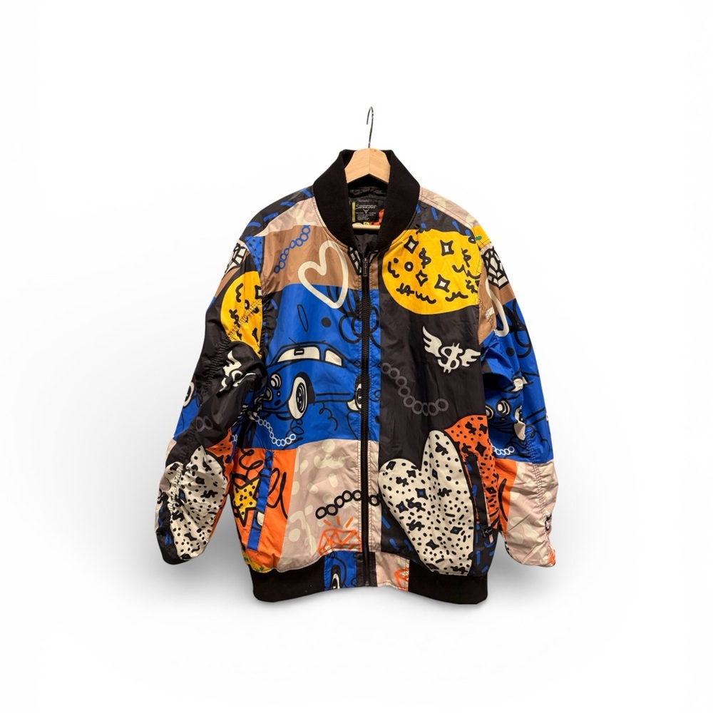 Colorful Graphic Men's Jacket - Picture 2 of 5